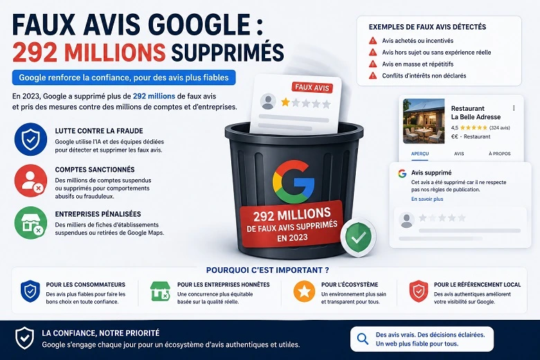 Faux avis Google