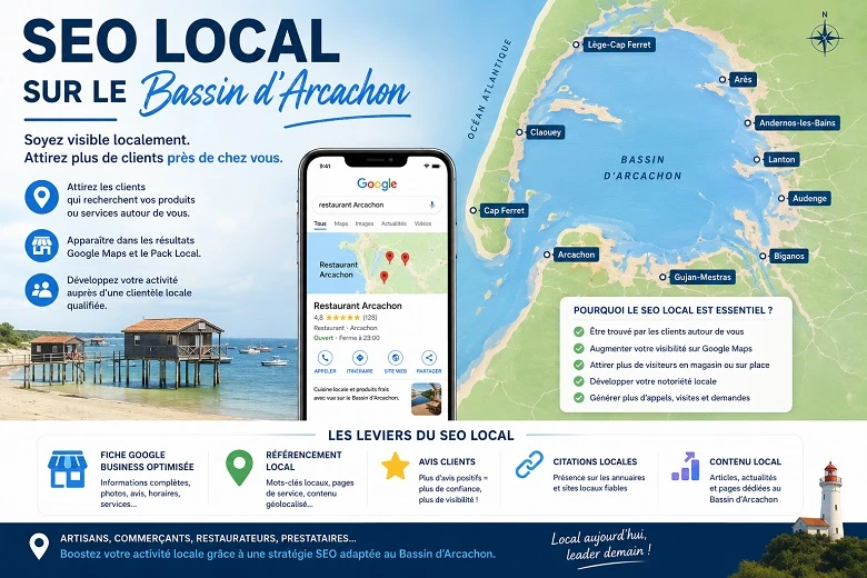 SEO local sur le Bassin d'Arcachon